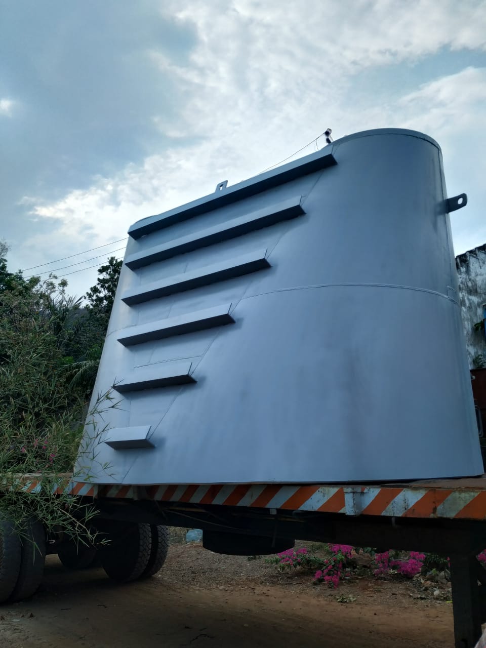 Custom industrial chute fabrication