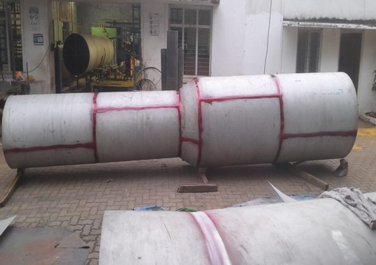 Fabricated stainless steel ductwork