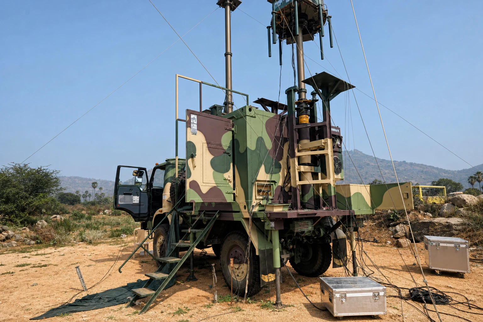 Rugged EMI EMC shelter enclosure for protected defence electronics and field systems