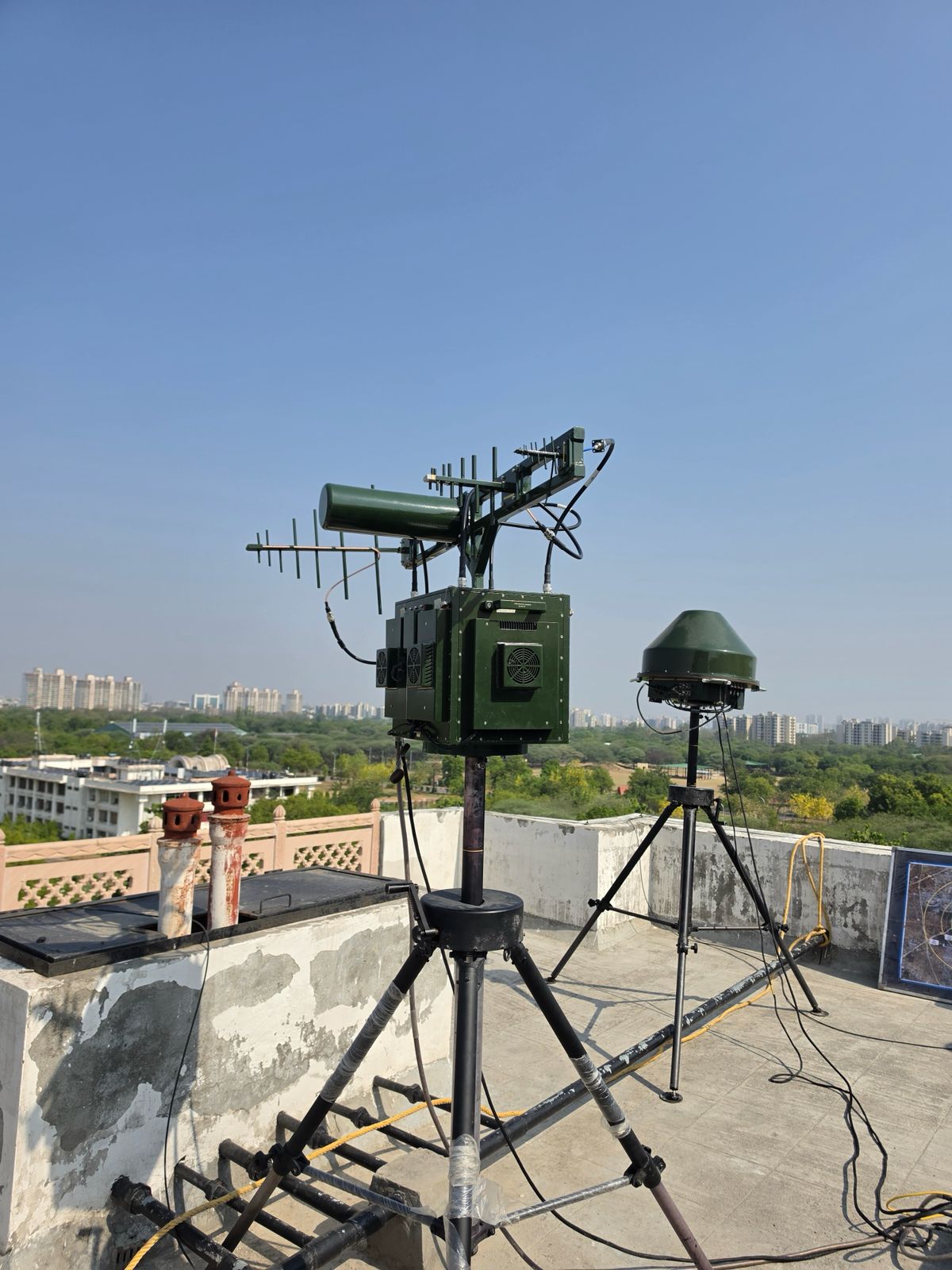 Counter drone rooftop test system