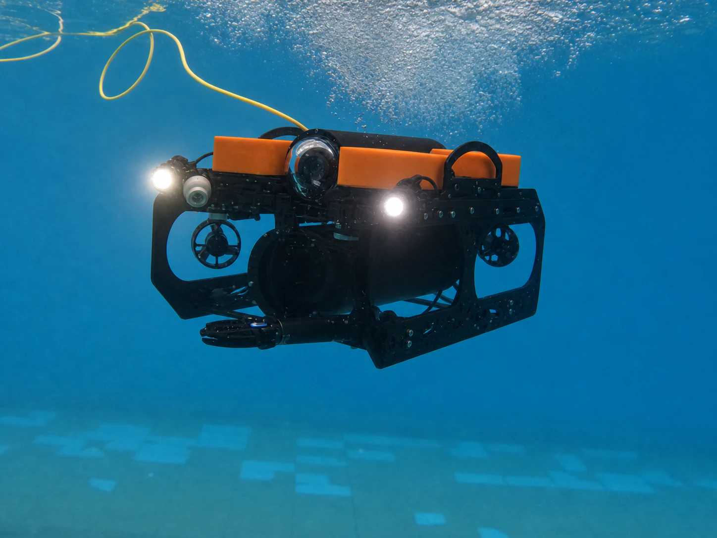 Clear underwater ROV prototype test