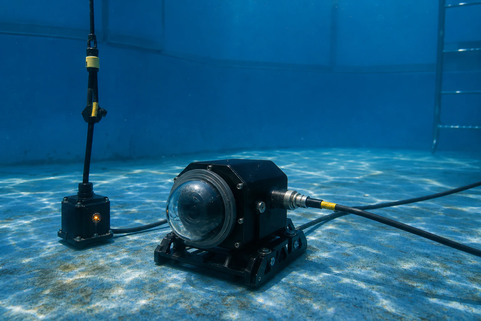 Underwater video transmission test module